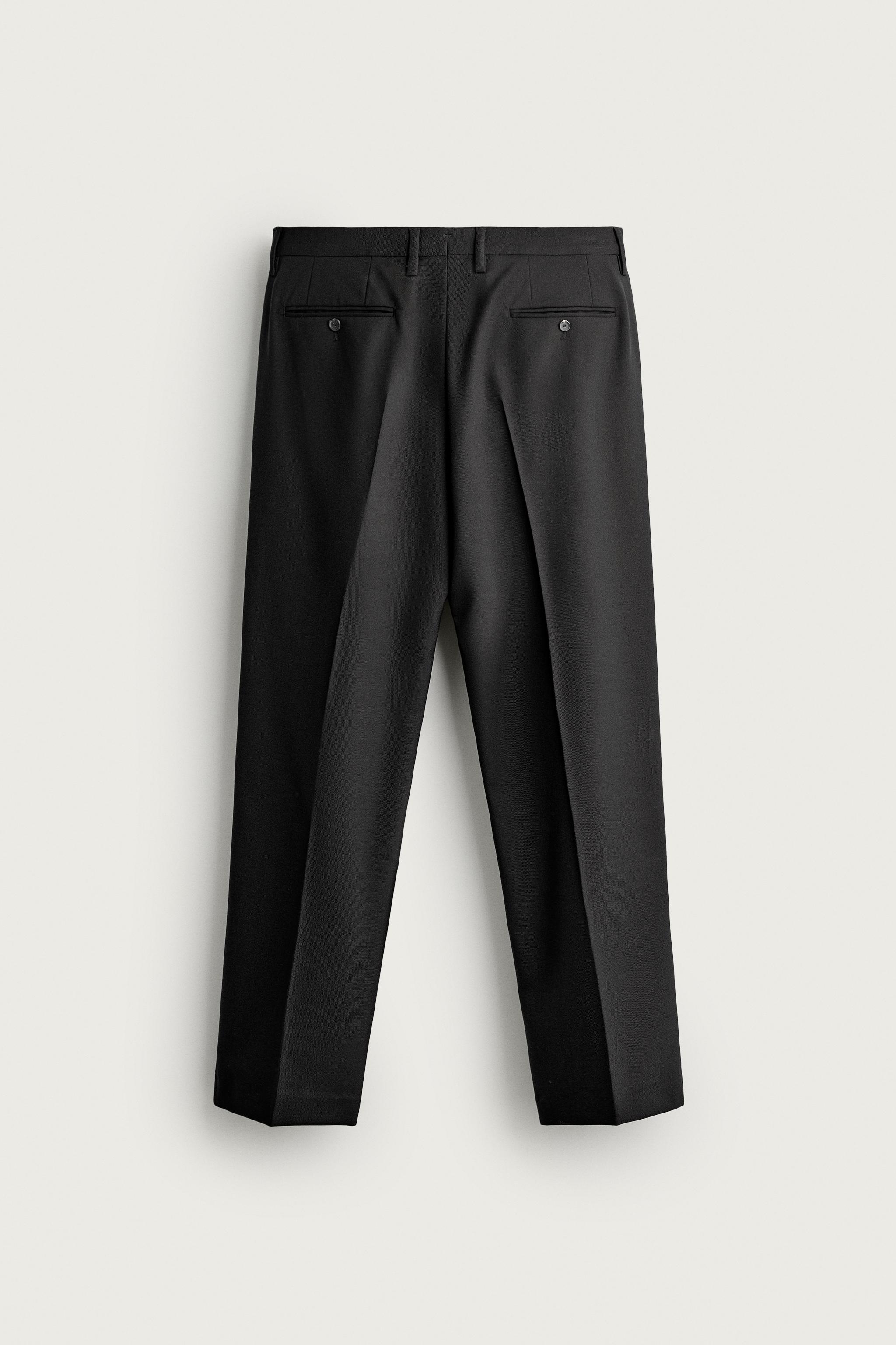 100% WOOL SUIT PANTS